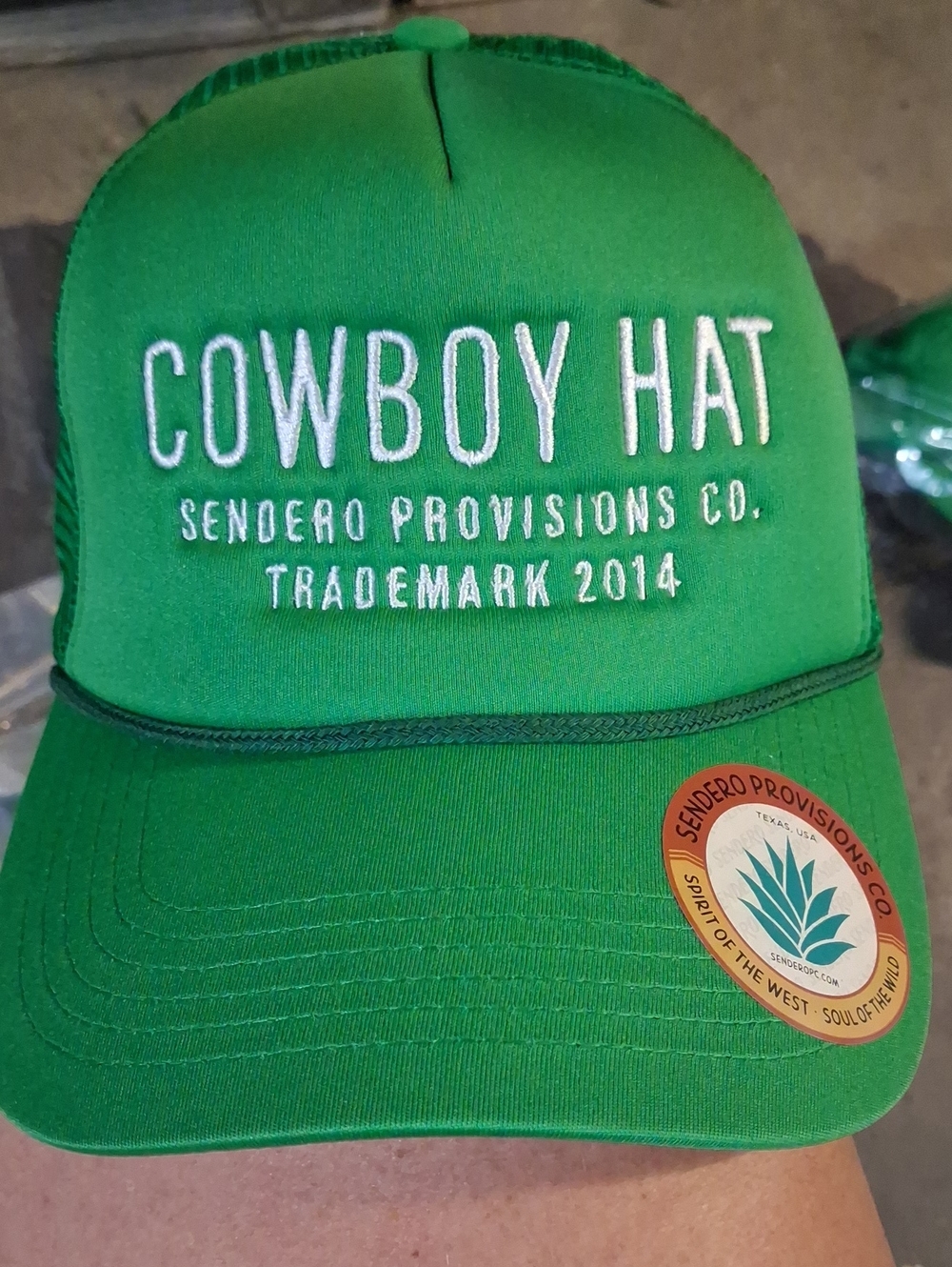 NWT Free People Sendero Provisions Co. Cowboy Hat - Green